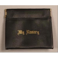 Push open Rosary pouch - black