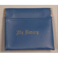 Push open Rosary pouch - blue