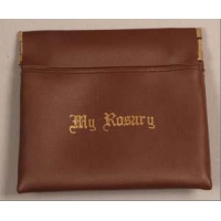 Push open Rosary pouch - brown