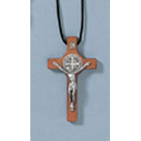 St Benedict Crucifix - dark wood