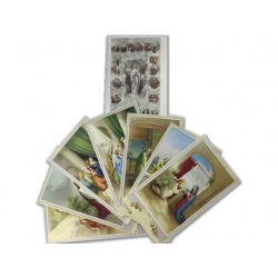 Mysteries of the Rosary Holy Cards 2" x 4"