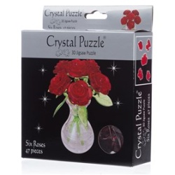 Crystal Puzzle 6 Red Roses